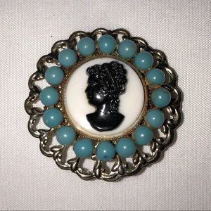 Vintage cameo brooch